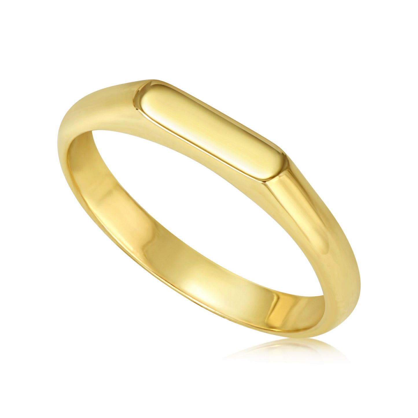 טבעת חותם מזהב 14k