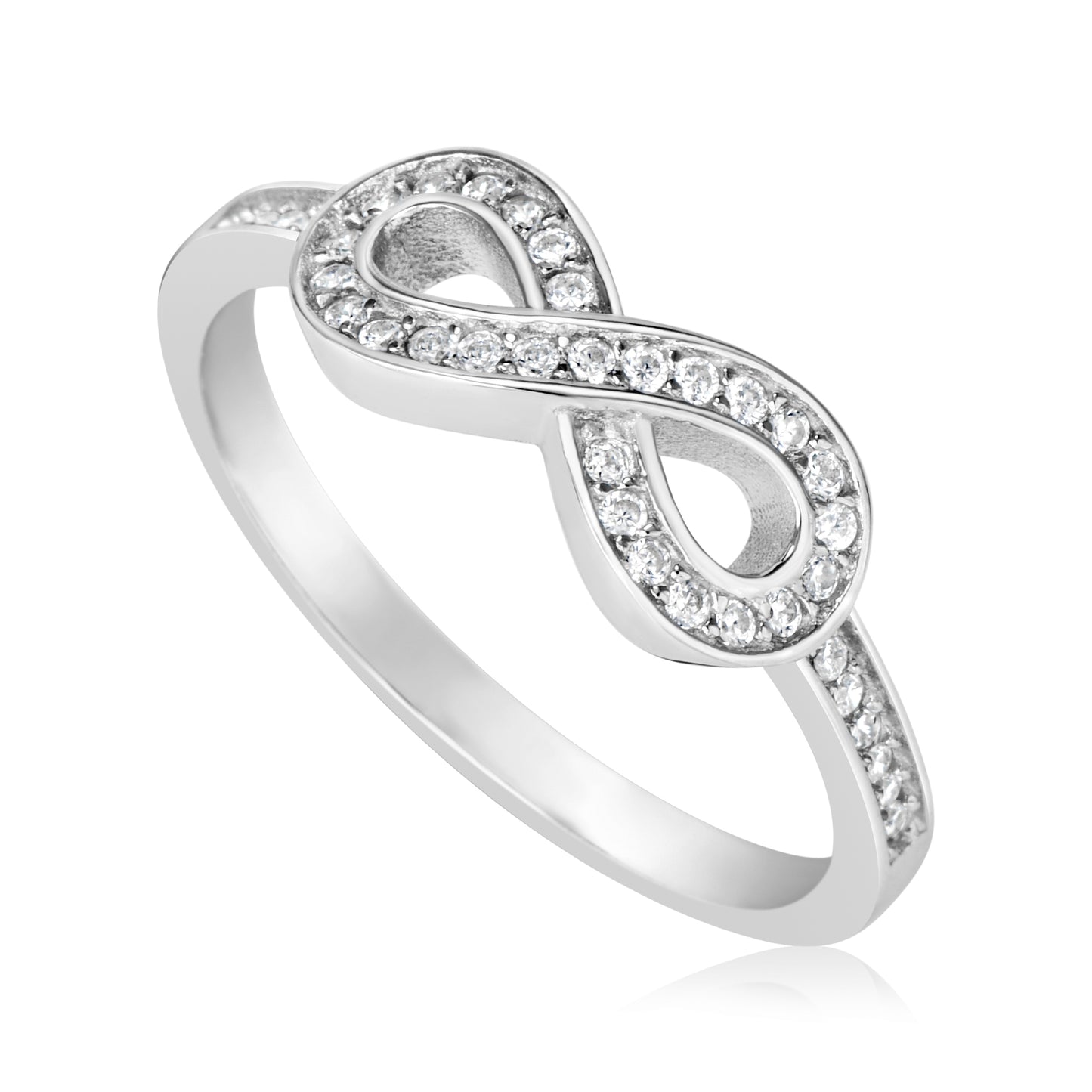 טבעת אינפיטי משובצת